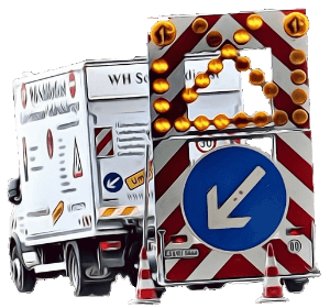 Lastkraftwagen von WH-Schilderdienst